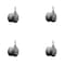 Service Caster 2'' Gray Floor Safe Twin Wheel Casters 5/16 Threaded Stem , 4PK SCC-TS02S50-TPR-GRY-5161810-4 - alternate 1